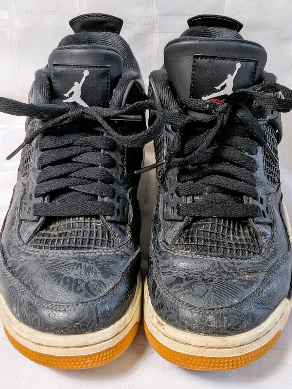 NIKE AIR JORDAN FLIGHT BLACK LASER 5.5Y YOUTH SHOES RUNNING SPORTS KIDS JORDANS